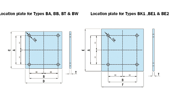 Diagram - Location Plates/Brackets