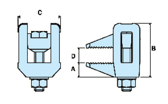 Diagram - BL Flange Clamp