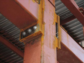 BoxBolts to secure tubular frame on Hospital Building